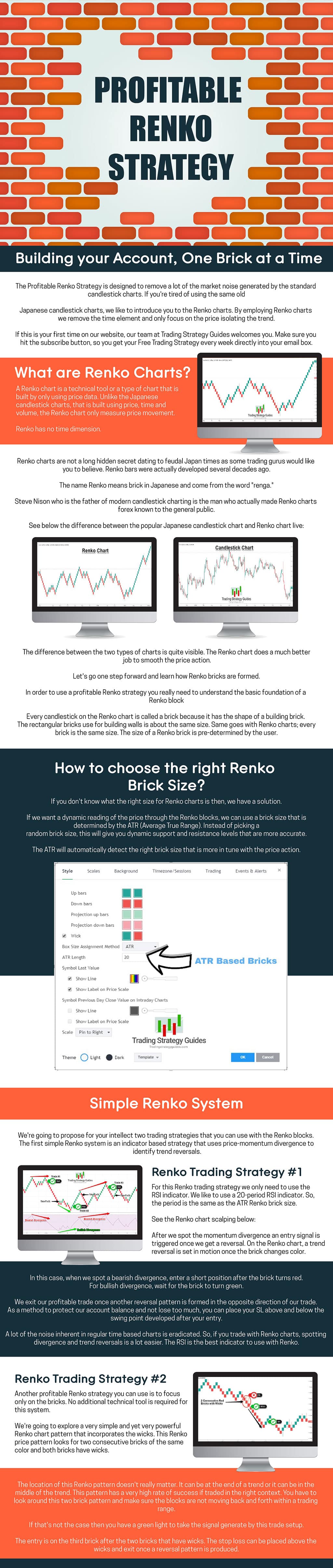Profitable Renko Trading Strategy Guide Infographic