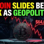 Bitcoin Slides Below $64K as Geopolitical Friction Rallies Bears
