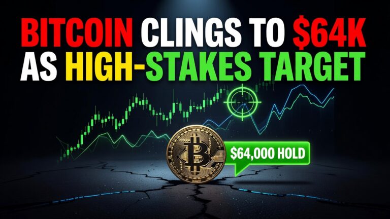 Bitcoin Clings To $64K As High-Stakes Target Emerges -- Bitcoin Clings To $64K As High-Stakes Target Emerges