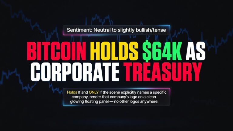 Bitcoin Holds $64K As Corporate Treasury Pressure Builds -- Bitcoin Holds $64K As Corporate Treasury Pressure Builds
