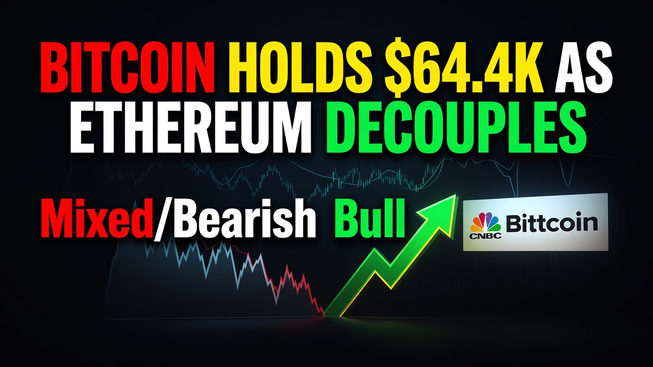 Bitcoin Holds .4K As Ethereum Decouples Toward ,000