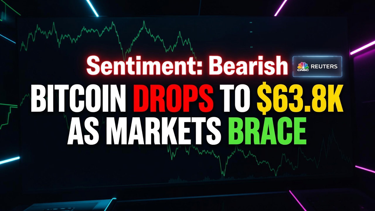 Bitcoin Drops To $63.8K As Markets Brace For Fed Decision