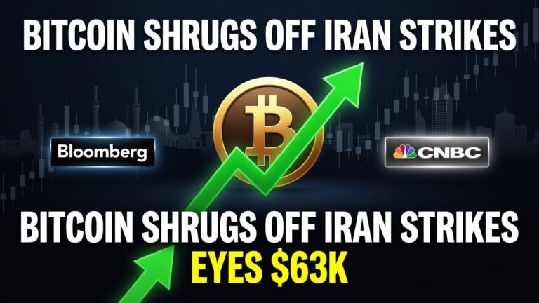 Bitcoin Shrugs Off Iran Strikes, Eyes $63K -- Bitcoin Shrugs Off Iran Strikes, Eyes $63K