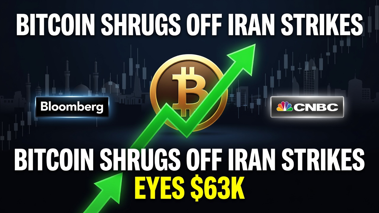 Bitcoin Shrugs Off Iran Strikes, Eyes $63K -- Bitcoin Shrugs Off Iran Strikes, Eyes $63K