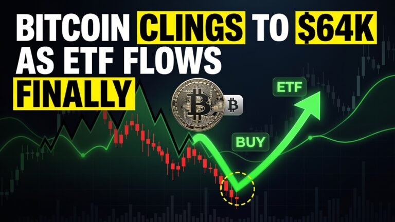 Bitcoin Clings To $64K As Etf Flows Finally Flip Positive -- Bitcoin Clings To $64K As Etf Flows Finally Flip Positive