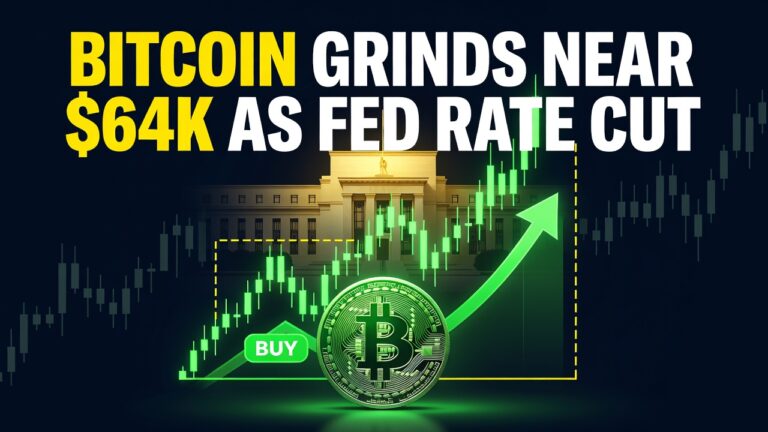 Bitcoin Grinds Near $64K As Fed Rate Cut Bets Heat Up