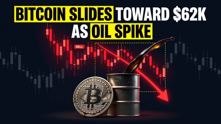 Bitcoin Slides Toward $62K As Oil Spike Revives Inflation Fears