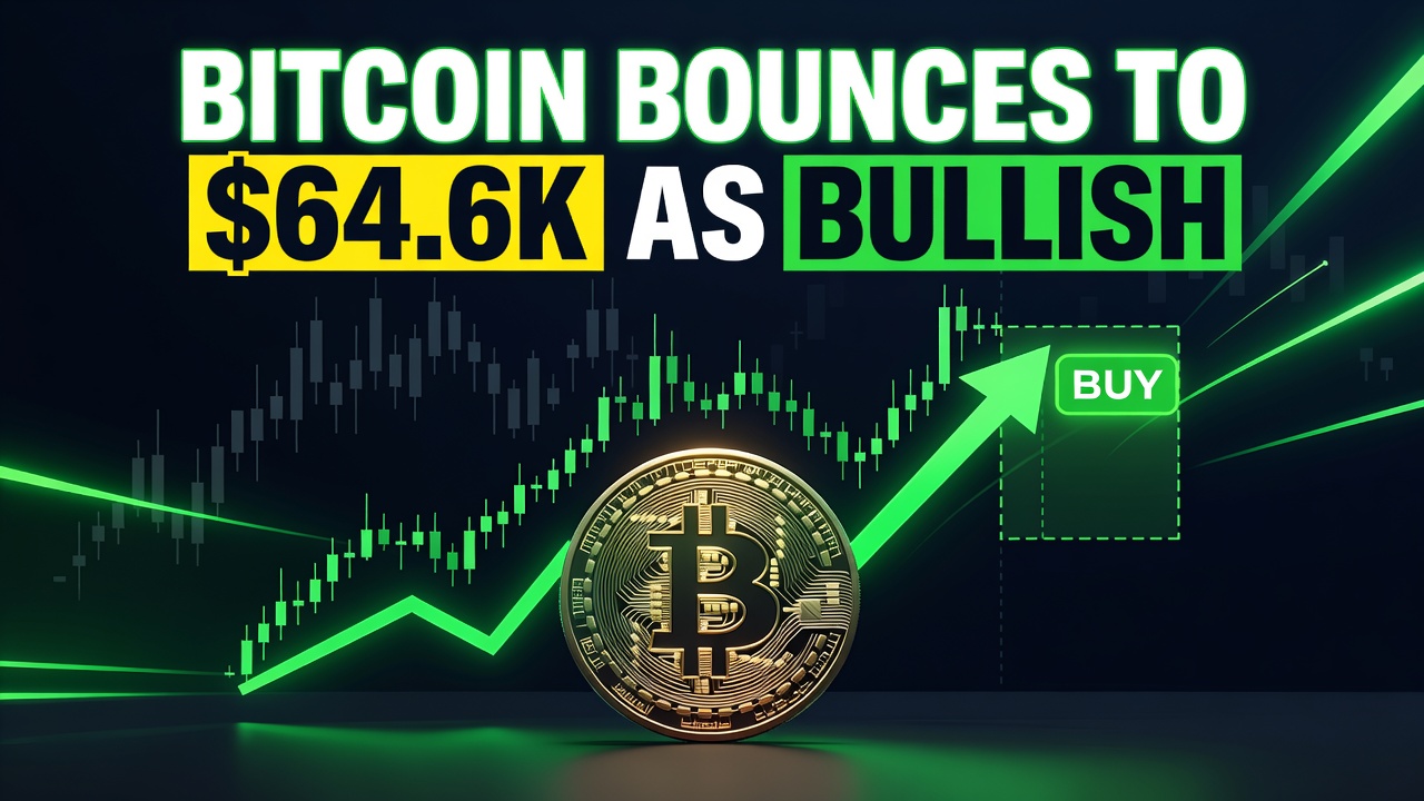 Bitcoin Bounces To $64.6K As Bullish Divergence Erases The Dip