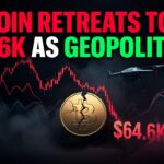 Bitcoin Retreats to $64.6K as Geopolitical Tension Sparks Profit-Taking