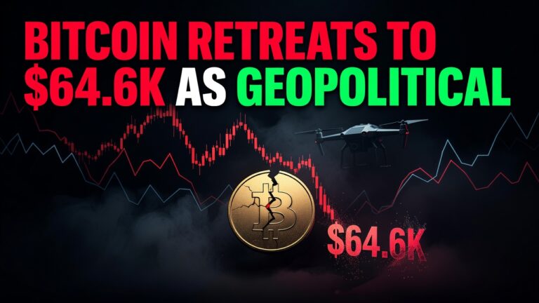 Bitcoin Retreats To $64.6K As Geopolitical Tension Sparks Profit-Taking