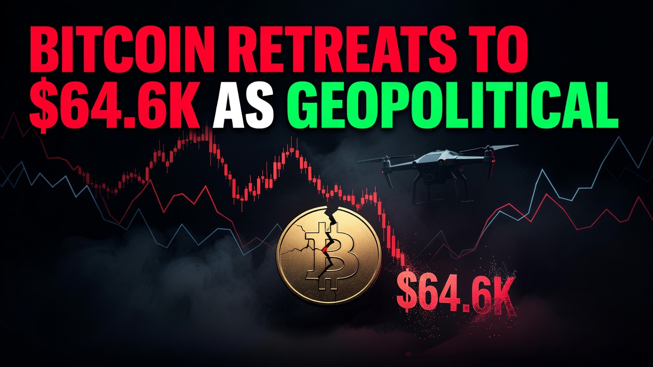 Bitcoin Retreats To $64.6K As Geopolitical Tension Sparks Profit-Taking -- Bitcoin Retreats To $64.6K As Geopolitical Tension Sparks Profit-Taking