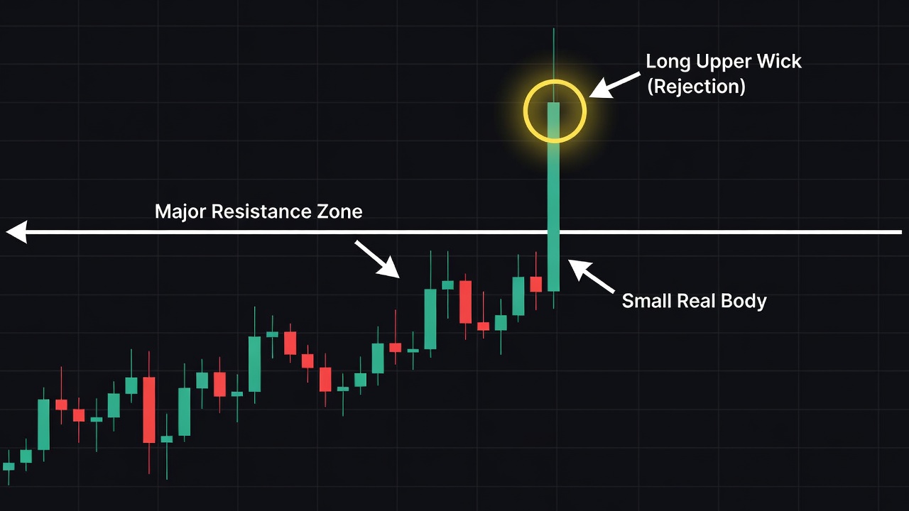 Complete Guide To The Topping Tail Candlestick Strategy -- Complete Guide To The Topping Tail Candlestick Strategy — How To Identify The Pattern