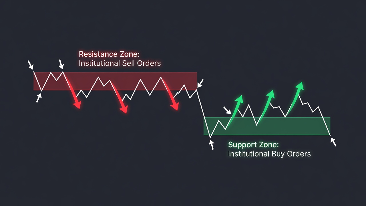Drawing Support And Resistance: Levels That Actually Hold -- Drawing Support And Resistance: Levels That Actually Hold — Concept Diagram