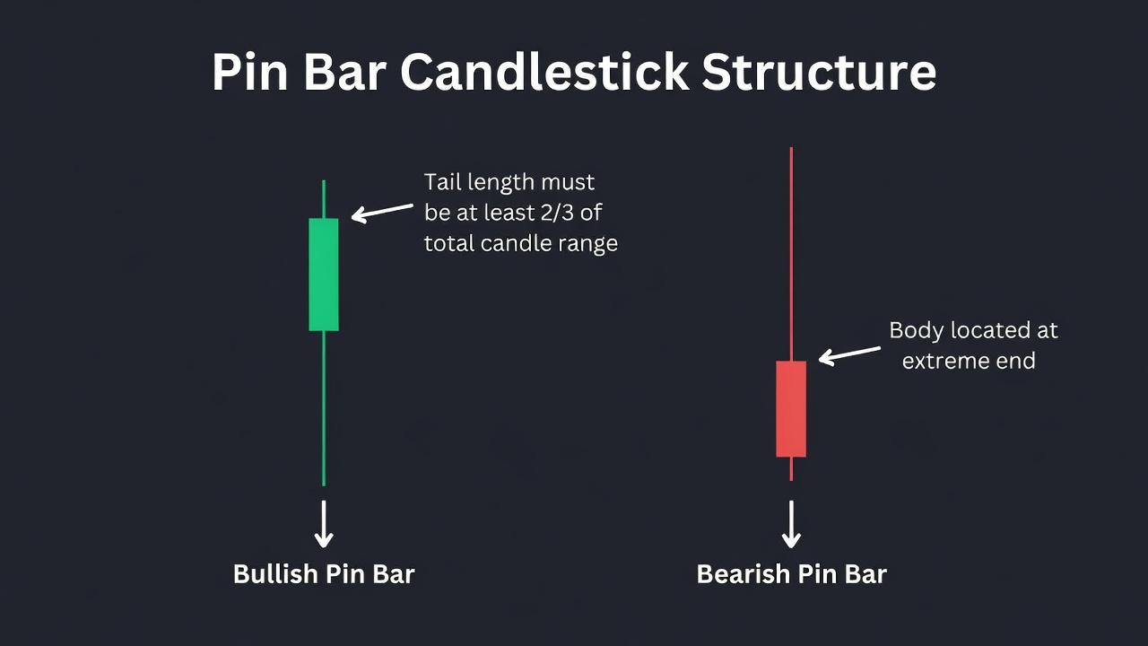 Pin Bar Reversal Strategy: The Complete Guide For Price Action Traders -- Pin Bar Reversal Strategy: The Complete Guide For Price Action Traders — Pattern Diagram