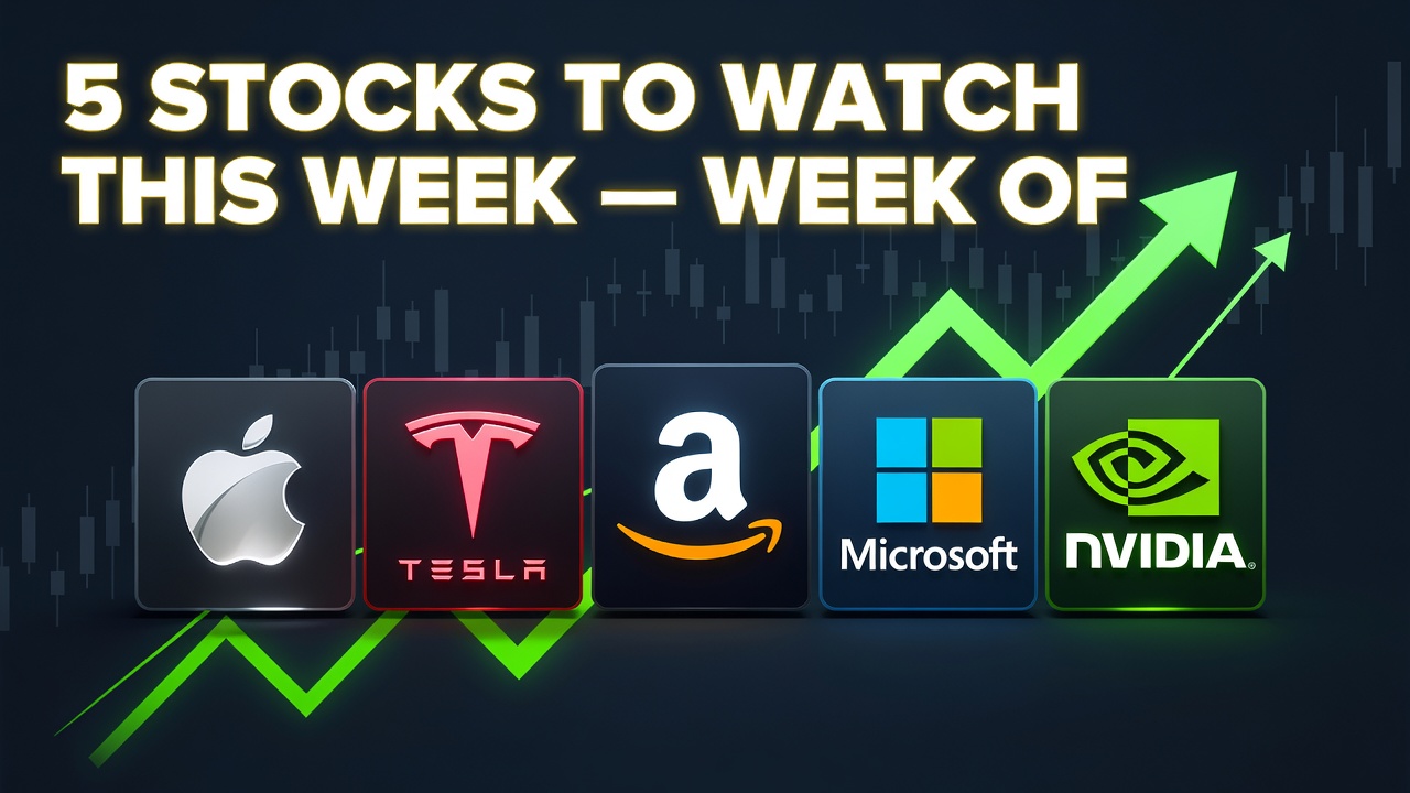 5 Stocks To Watch This Week — Week Of July 13, 2026 -- 5 Stocks To Watch This Week — Week Of July 13, 2026