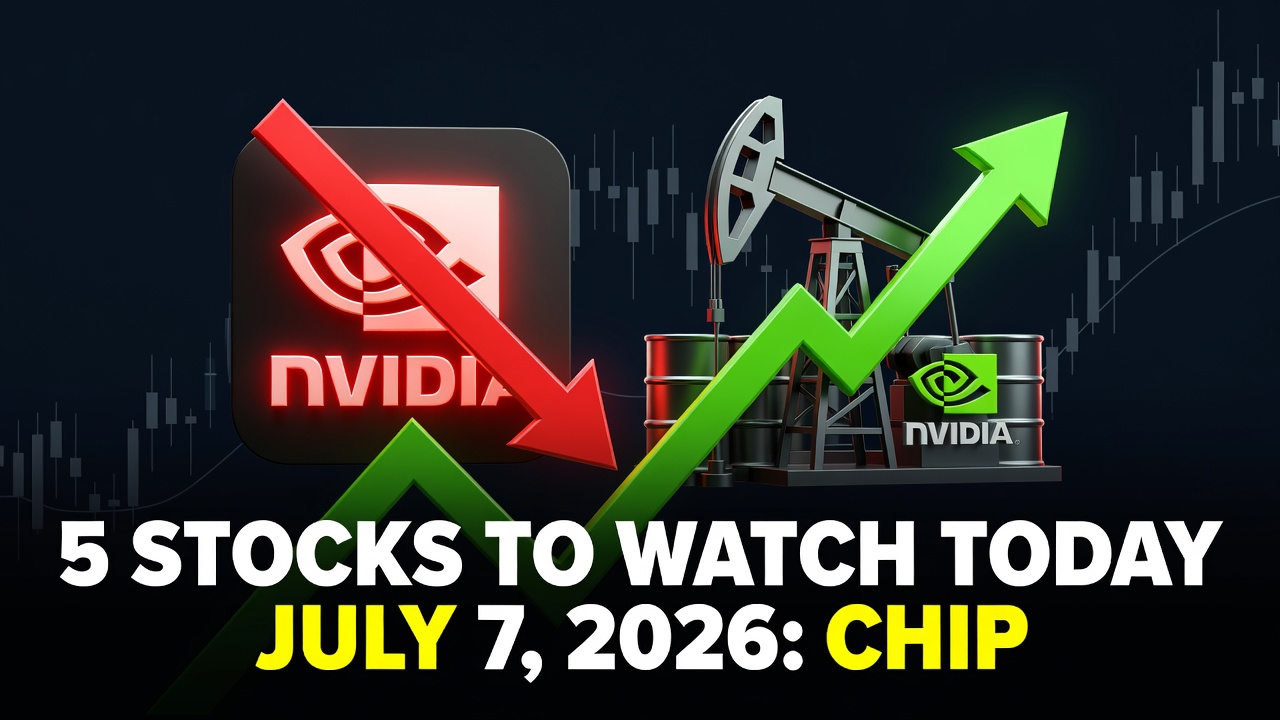 5 Stocks To Watch Today July 7, 2026: Chip Sell-Off And Oil Surge -- 5 Stocks To Watch Today July 7, 2026: Chip Sell-Off And Oil Surge
