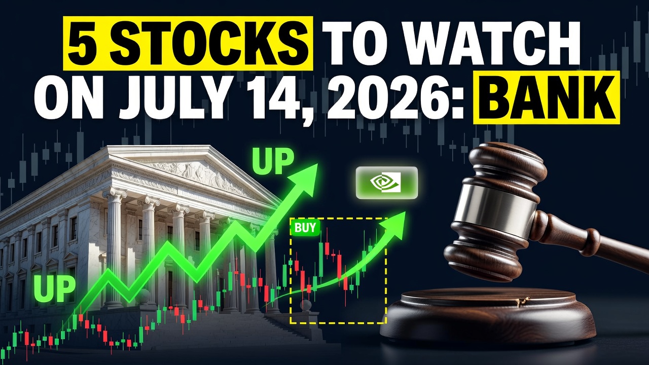 5 Stocks To Watch On July 14, 2026: Bank Records And Antitrust Feuds -- 5 Stocks To Watch On July 14, 2026: Bank Records And Antitrust Feuds