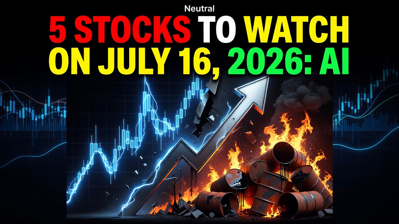 5 Stocks To Watch On July 16, 2026: Ai Skepticism Clashes With Oil Surges -- 5 Stocks To Watch On July 16, 2026: Ai Skepticism Clashes With Oil Surges