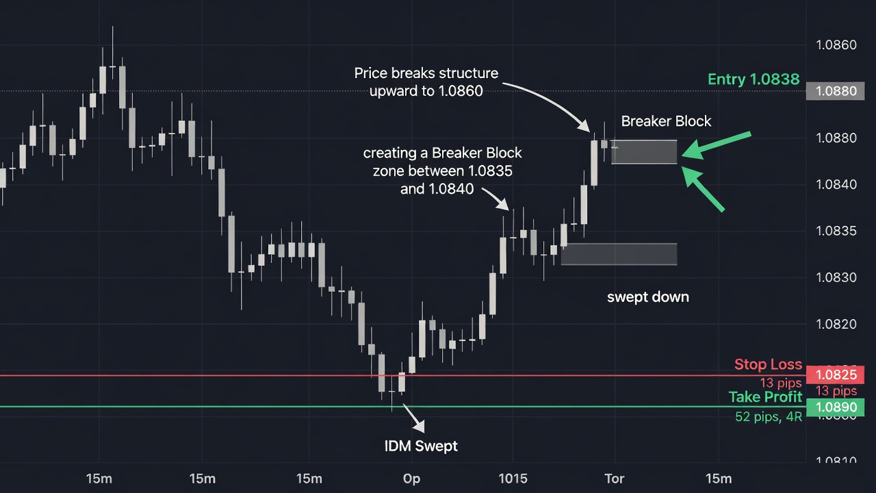 The Complete Guide To Trading Smc Inducement & Breaker Blocks — Entry/Exit Example