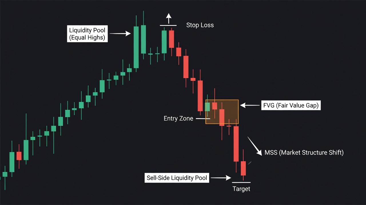The Complete Guide To Trading Usd/Jpy With Ict Mss And Fvg -- The Complete Guide To Trading Usd/Jpy With Ict Mss And Fvg — Setup Diagram