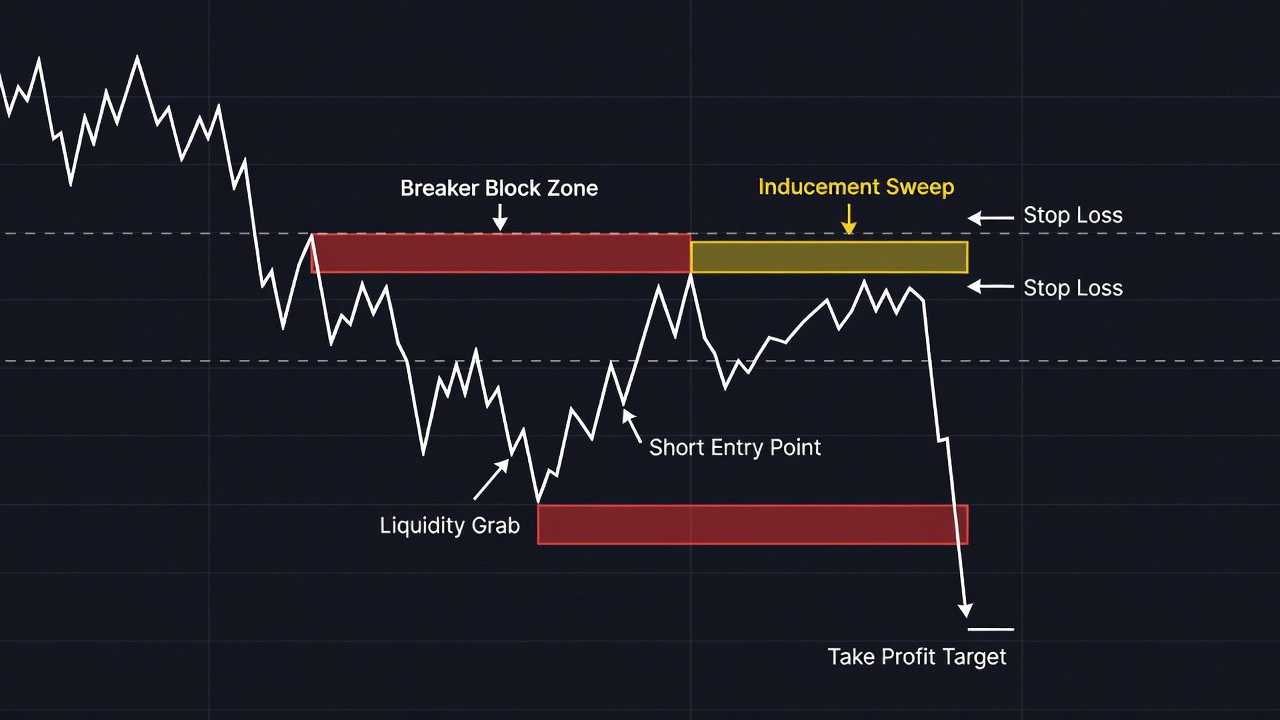 The Guide To Smc Inducement And Breaker Blocks In Forex — Setup Diagram