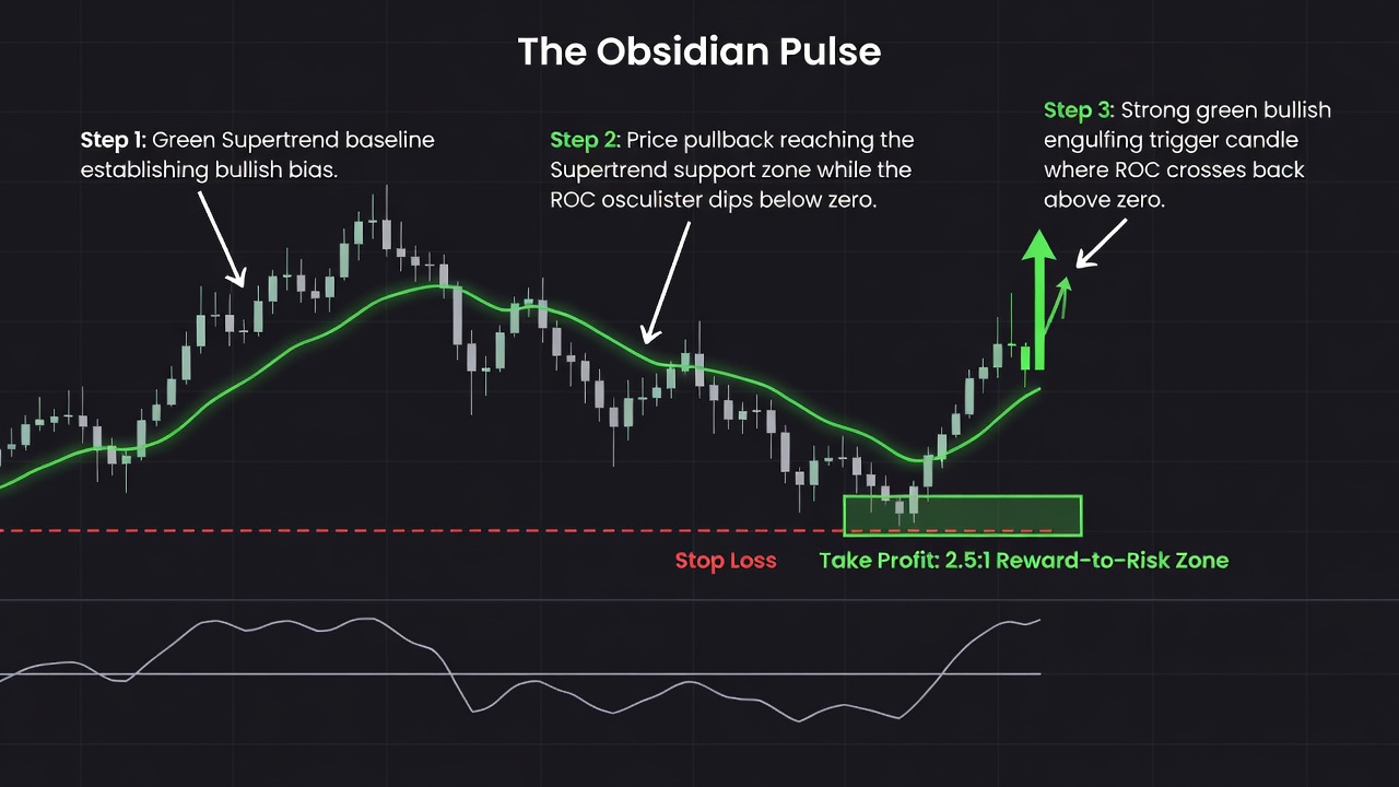 The Obsidian Pulse — 3-Step Entry Example