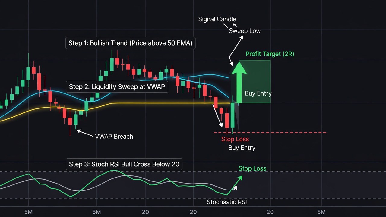 The Phantom Anchor: Capture High-Probability Reversals Off Vwap -- The Phantom Anchor — 3-Step Entry Example