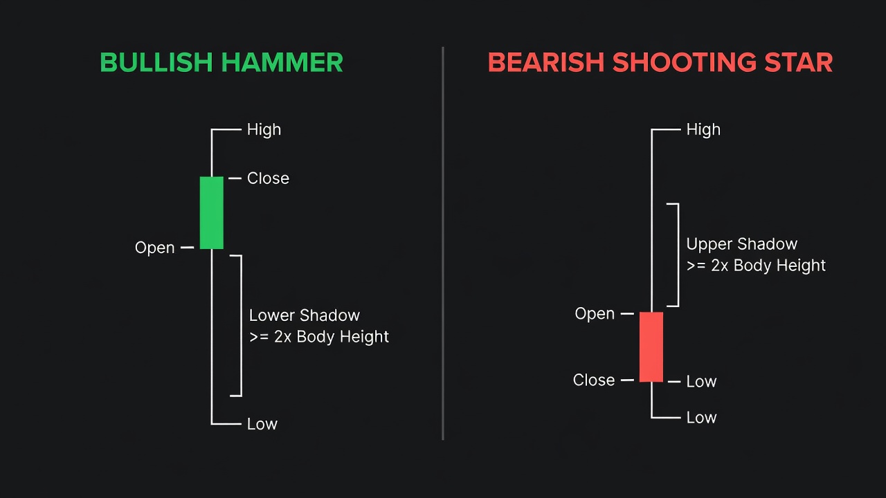 Ultimate Guide To The Hammer And Shooting Star Strategy -- Ultimate Guide To The Hammer And Shooting Star Strategy — Pattern Diagram