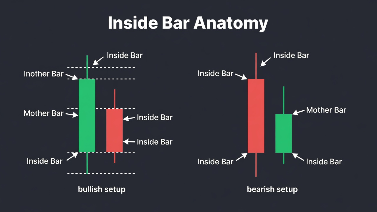 Ultimate Guide To The Inside Bar Breakout Strategy -- Ultimate Guide To The Inside Bar Breakout Strategy — Pattern Diagram