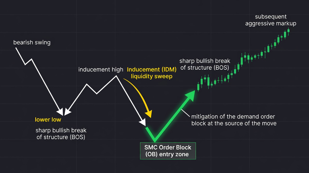 Ultimate Guide To Trading Smc Order Blocks And Inducement In Meta Stock — Setup Diagram