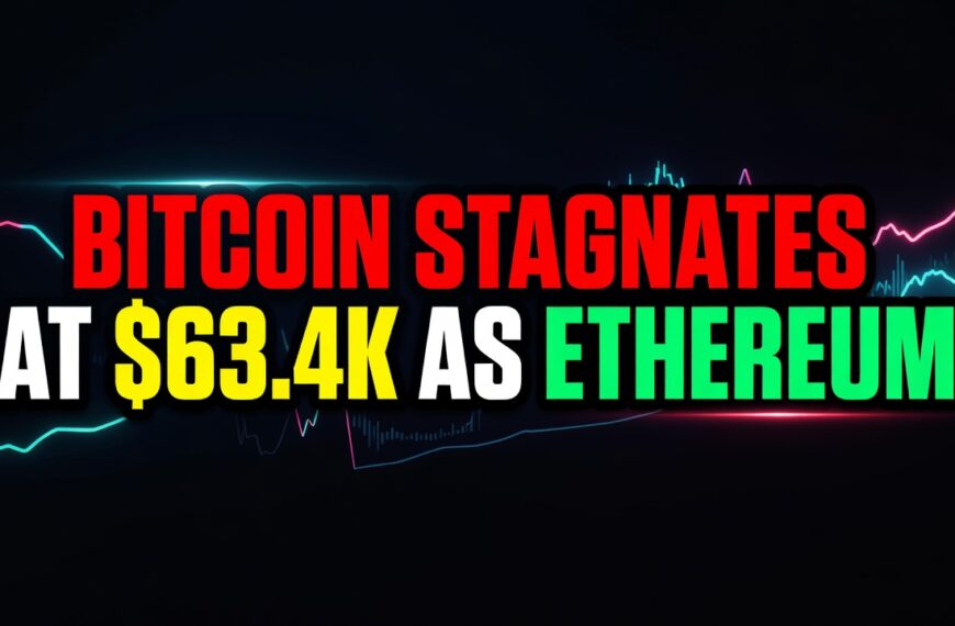 Bitcoin Stagnates At $63.4K As Ethereum Risks Breakdown To $1,850