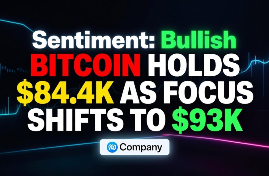 Bitcoin Holds $84.4K As Focus Shifts To $93K Bull Target