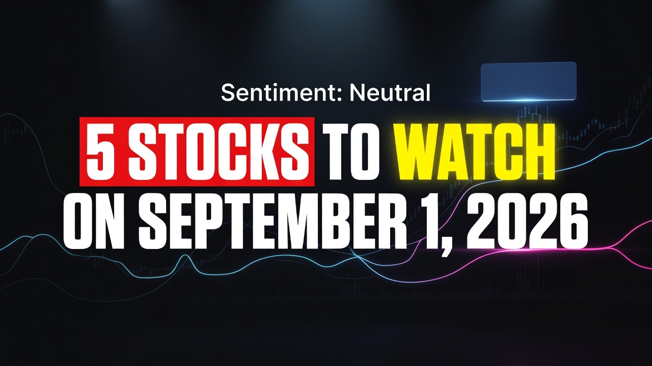 5 Stocks To Watch On September 1, 2026: Geopolitical Jolt And Tech Divergence -- Trading Strategy Guides,Trading Tutorials,Trading Strategies,Trading Strategy 5 Stocks To Watch On September 1, 2026: Geopolitical Jolt And Tech Divergence